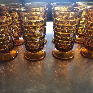 Vintage Whitehall Amber Glasses
